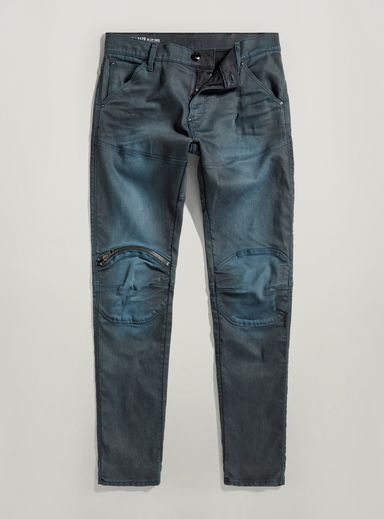 5620 3D Zip Knee Skinny Jeans | ブラック | G-Star RAW® JP